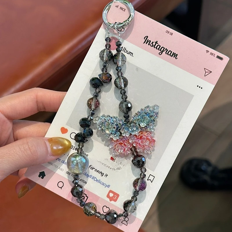 Light Luxury High-end Phone Chain Butterfly Crystal Pendant Chain Beads Keychain Anti-loss Rope Premium Crystal Phone Strap
Light Luxury High-end Phone Chain Butterfly Crystal Pendant Chain Beads Keychain Anti-loss Rope Premium Crystal Phone Strap
