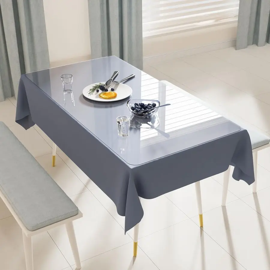 Clear Plastic Table Cover Protector, 42 x 60 Spill Resistant Easy Flat PVC Desk Pad Mat, 1.5mm Thick Rectangle Vinyl Table Top P
Clear Plastic Table Cover Protector, 42 x 60 Spill Resistant Easy Flat PVC Desk Pad Mat, 1.5mm Thick Rectangle Vinyl Table Top P