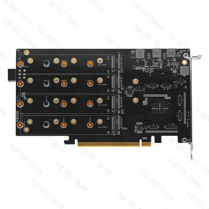 8 Bay M.2 NVMe Adapter PCIe 4.0 x16 88048 Driverless No Bifurcation
8 Bay M.2 NVMe Adapter PCIe 4.0 x16 88048 Driverless No Bifurcation