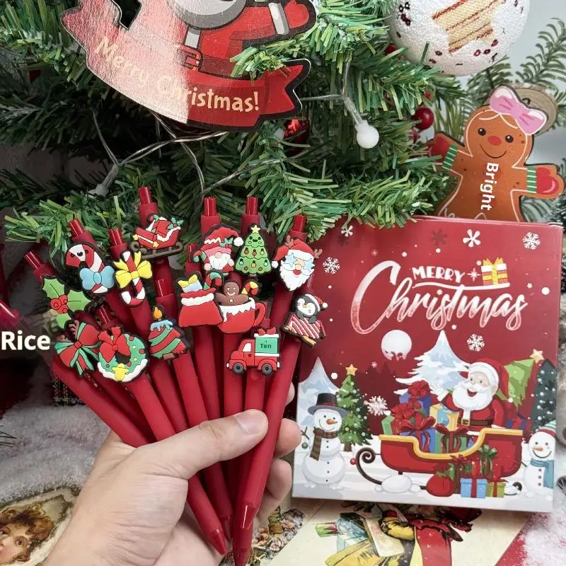 10 Pcs Red Series Christmas Pens Fan-Shaped Ballpoint Pens Santa Claus Gift Pens Gifts For Christmas Lovers
10 Pcs Red Series Christmas Pens Fan-Shaped Ballpoint Pens Santa Claus Gift Pens Gifts For Christmas Lovers