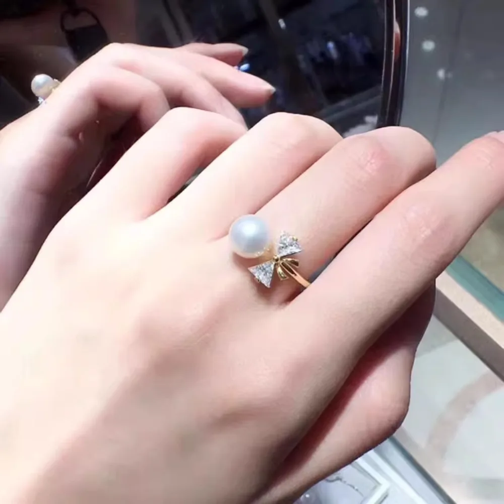 3pcs DIY Pearl Accessories 925 Silver, Natural Pearl Jade Ring Bow Empty Holder, with 8-10mm Round Beads
3pcs DIY Pearl Accessories 925 Silver, Natural Pearl Jade Ring Bow Empty Holder, with 8-10mm Round Beads