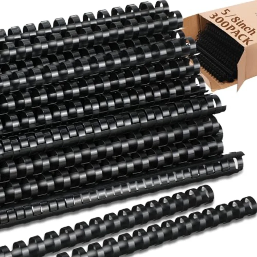 300 Pcs Plastic Binding Combs Bulk 19 Ring Comb Spines Letter Size Spiral Binding for Notebook Calendar Picture
300 Pcs Plastic Binding Combs Bulk 19 Ring Comb Spines Letter Size Spiral Binding for Notebook Calendar Picture