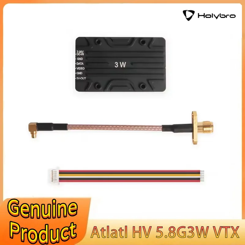 HolyBro Atlatl HV 5.8G 3W VTX with 5 Bands 37 Transmission Channel Switchable PIT, 25mW, 3000mW for FPV Long Range
HolyBro Atlatl HV 5.8G 3W VTX with 5 Bands 37 Transmission Channel Switchable PIT, 25mW, 3000mW for FPV Long Range