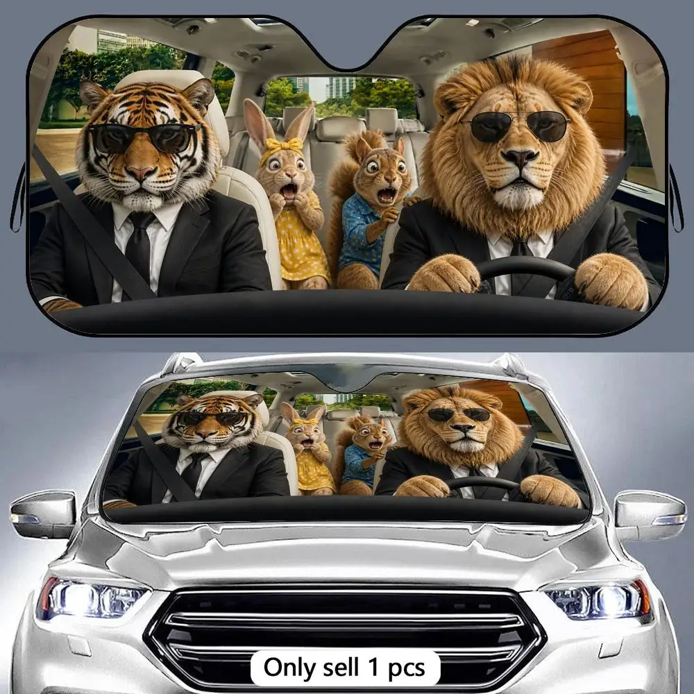 Funny Animal Drive Sun Visor Reusable Aluminum Foil Windshield UV Protection Heat Insulation Cover Foldable Sun Visor Shade
Funny Animal Drive Sun Visor Reusable Aluminum Foil Windshield UV Protection Heat Insulation Cover Foldable Sun Visor Shade