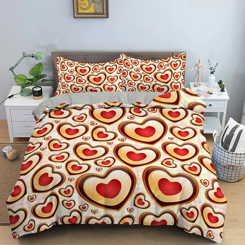 Heart Pattern Bedding Set Luxury Duvet Cover Set With Pillowcase Microfiber 23pcs Quilt Cover Queen King Size For Couple Lover
Heart Pattern Bedding Set Luxury Duvet Cover Set With Pillowcase Microfiber 23pcs Quilt Cover Queen King Size For Couple Lover