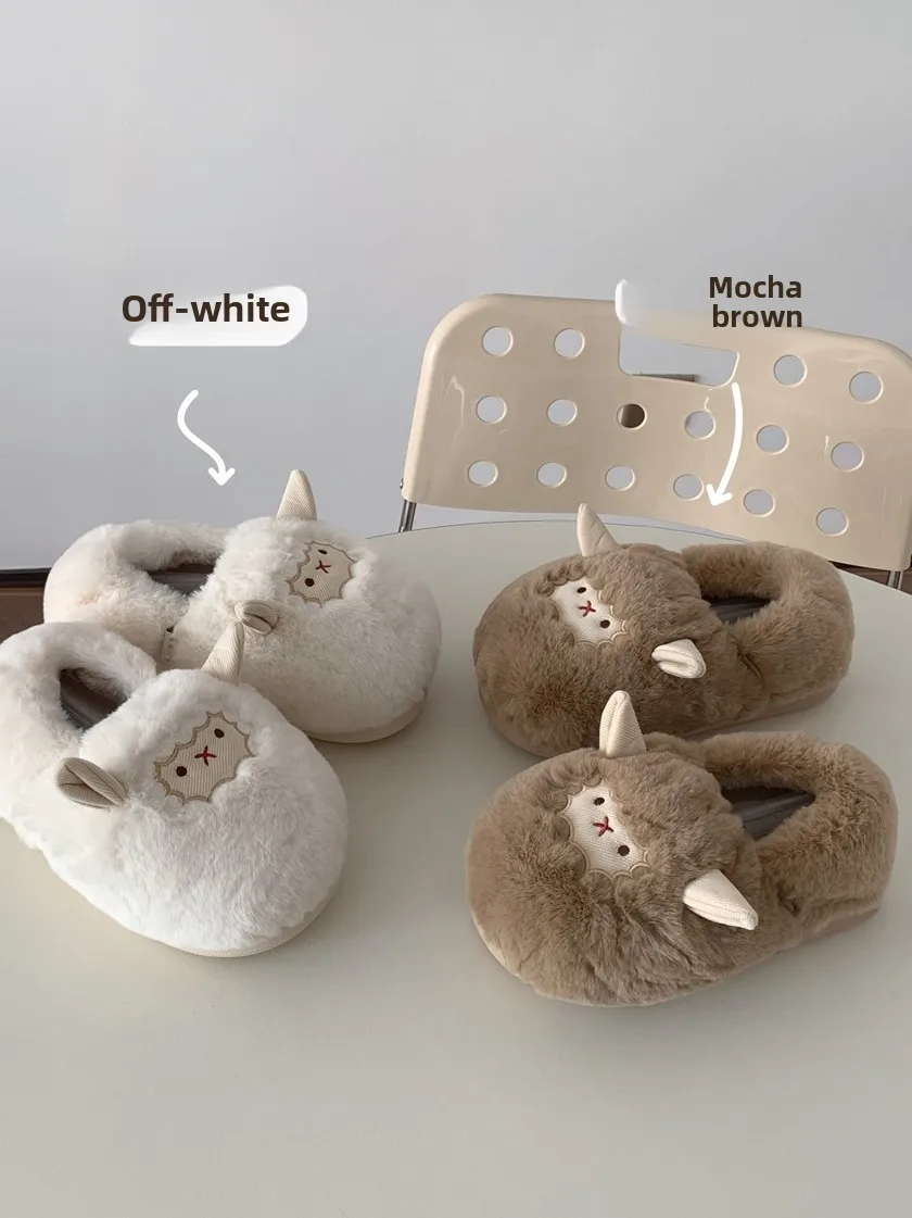 Warm Cute Lamb Full Cover Cotton Slippers Women's Indoor Home Anti-slip Slippery Home oes Winter High Heel Home Slippers
Warm Cute Lamb Full Cover Cotton Slippers Women's Indoor Home Anti-slip Slippery Home oes Winter High Heel Home Slippers