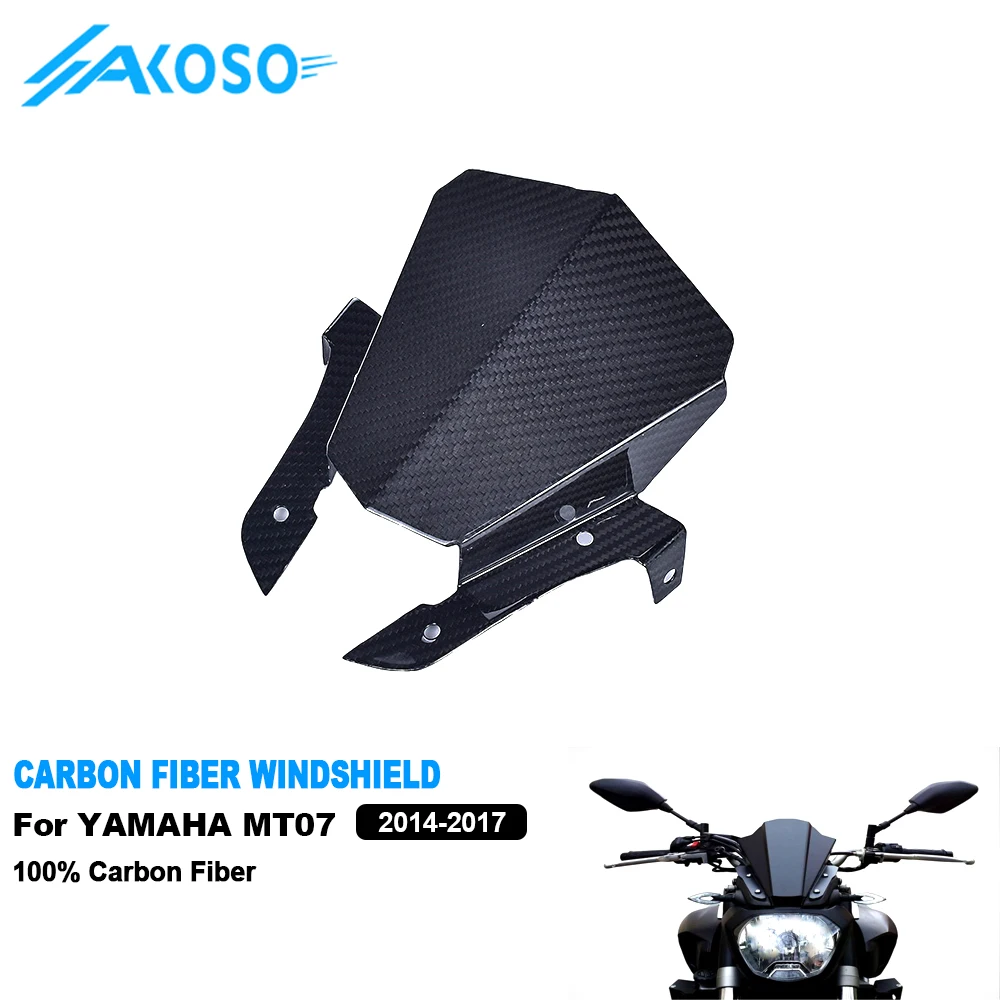 100% 3K Twill Weave Dry Carbon Fiber Motorcycle Windscreen Windshield Wind Deflector For Yamaha MT07 MT-07 2014-2017
100% 3K Twill Weave Dry Carbon Fiber Motorcycle Windscreen Windshield Wind Deflector For Yamaha MT07 MT-07 2014-2017