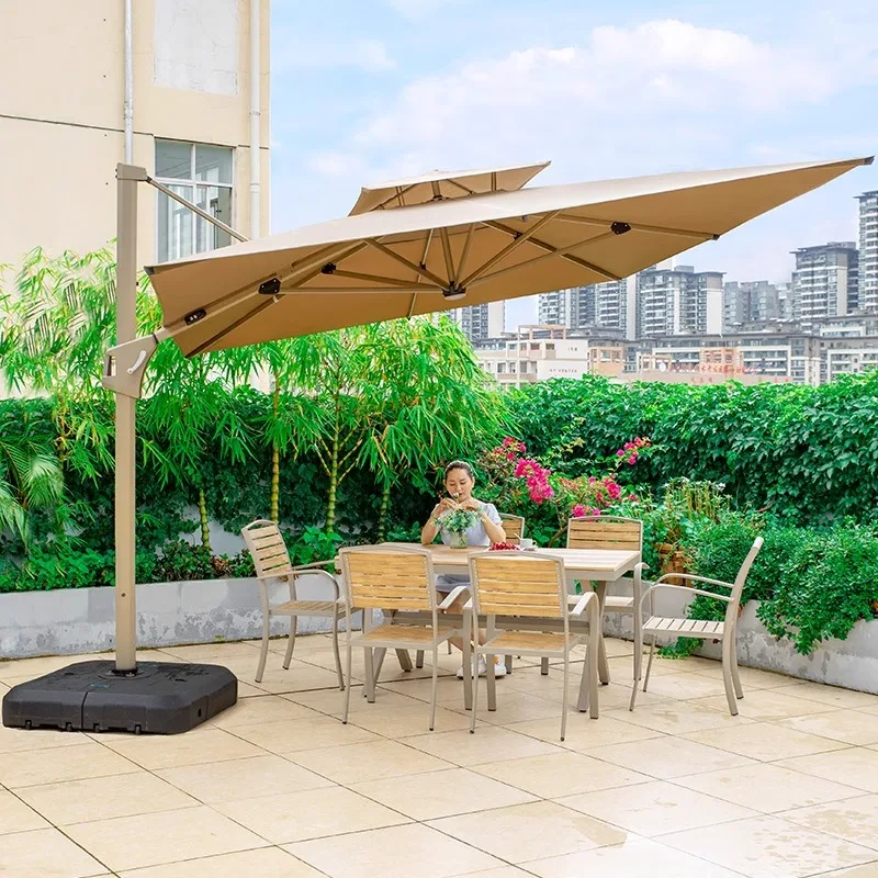 2025 New Cantilever Garden Solar Umbrella & Base Windproof Restaurant Umbrella LED Patio Parasols For Courtyard Backyard
2025 New Cantilever Garden Solar Umbrella & Base Windproof Restaurant Umbrella LED Patio Parasols For Courtyard Backyard