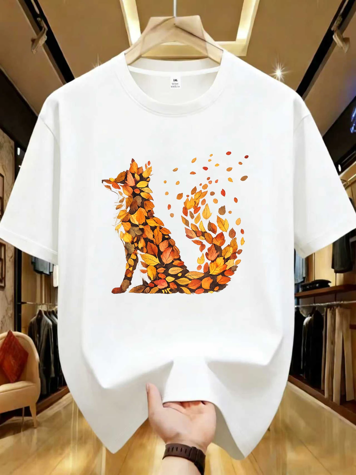 【WZM1021205】Creative fox print plus size women's round neck summer casual short sleeved street fashion versatile T-shirt
【WZM1021205】Creative fox print plus size women's round neck summer casual short sleeved street fashion versatile T-shirt