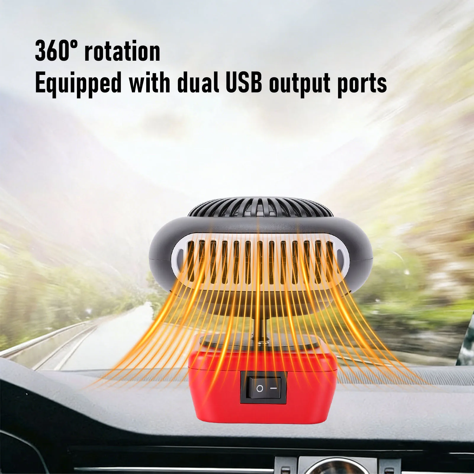 Battery Powered Heater Suitable for 48-11-1835 Battery 200W 2 Gears 360 Degree Rotation Cordless Space Heater
Battery Powered Heater Suitable for 48-11-1835 Battery 200W 2 Gears 360 Degree Rotation Cordless Space Heater
