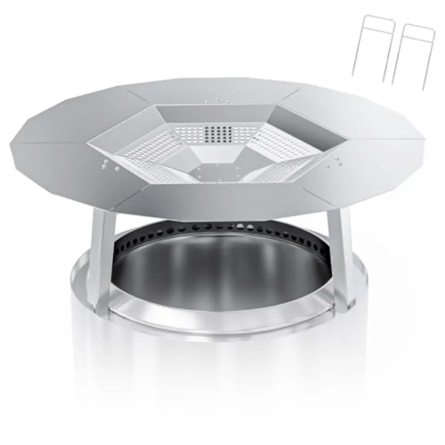 One-Piece Heat Deflector Replacement Solo Bonfire Stove Fire PitStainless Steel Heat Diffuser Accessories with 3 Support Leg Mo
One-Piece Heat Deflector Replacement Solo Bonfire Stove Fire PitStainless Steel Heat Diffuser Accessories with 3 Support Leg Mo