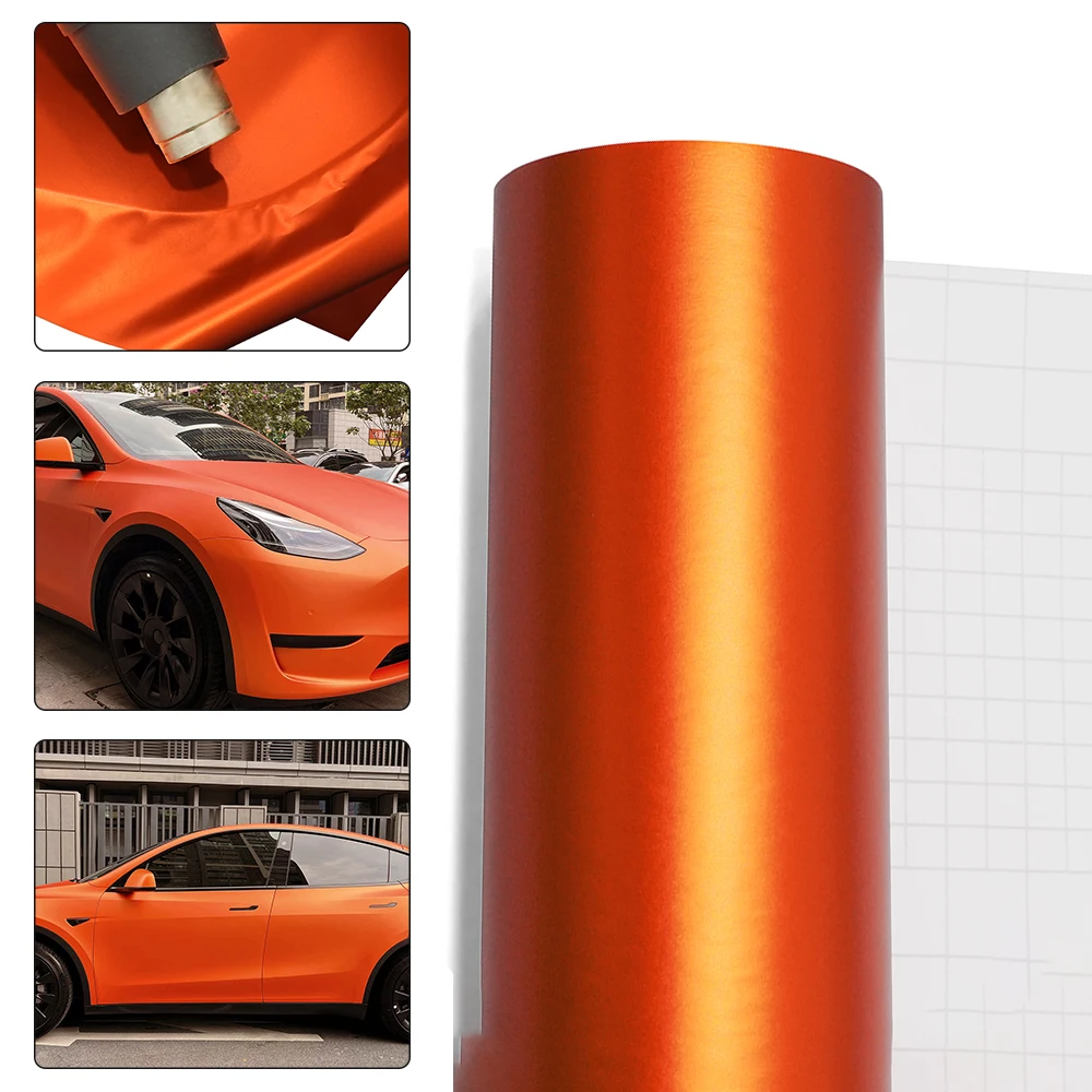 Car Tinting Vinyl Wrapping Chrome Brushed Ice Orange Film Wrap Matte Satin Cover Decal Vehicle Sheet Color Modified Accessories
Car Tinting Vinyl Wrapping Chrome Brushed Ice Orange Film Wrap Matte Satin Cover Decal Vehicle Sheet Color Modified Accessories