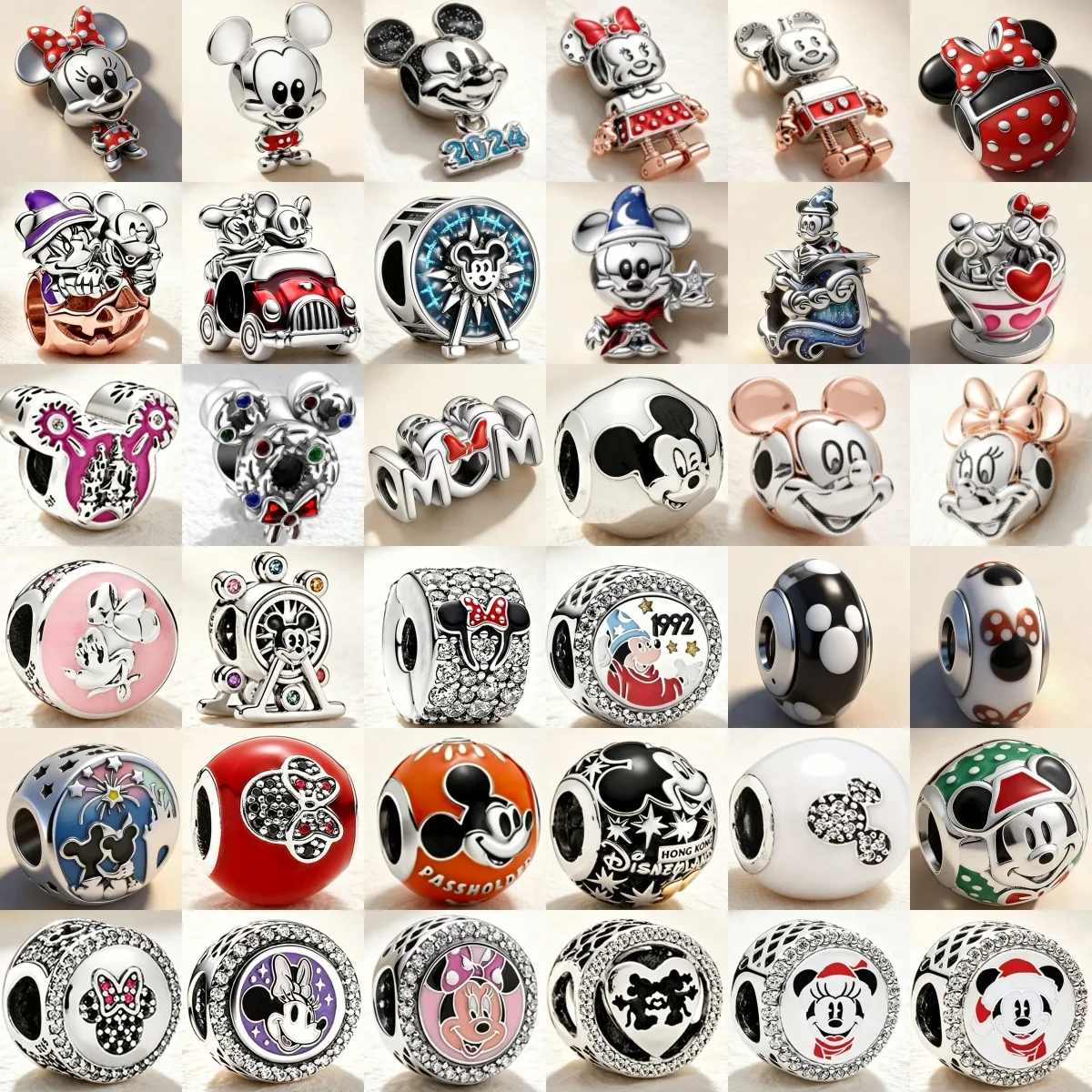 2026 New 925 Silver Cartoon Mickey And Minnie Charm Beads Suitable For European Snake Bracelets, Necklaces, DIY Women's Gifts
2026 New 925 Silver Cartoon Mickey And Minnie Charm Beads Suitable For European Snake Bracelets, Necklaces, DIY Women's Gifts