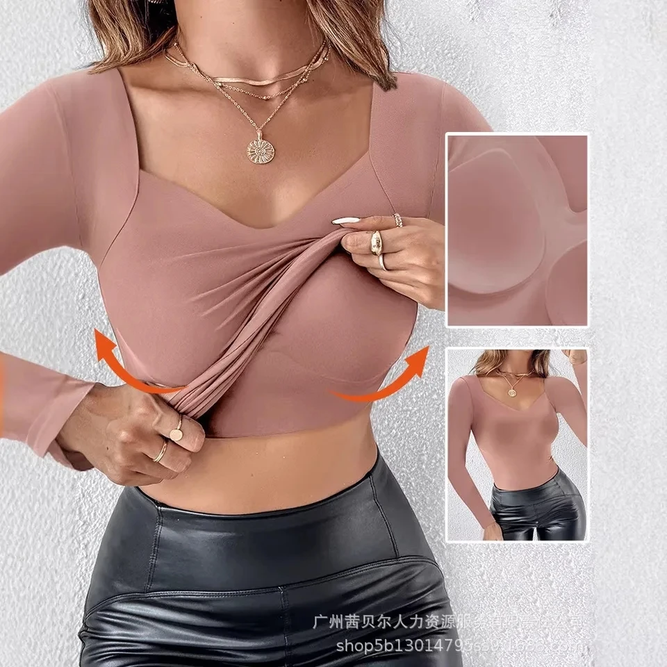 2026 New High Stretch Thin Seamless Underwear Innerwear Outerwear Long Sleeve Top Women Comfort Fit V Neck
2026 New High Stretch Thin Seamless Underwear Innerwear Outerwear Long Sleeve Top Women Comfort Fit V Neck