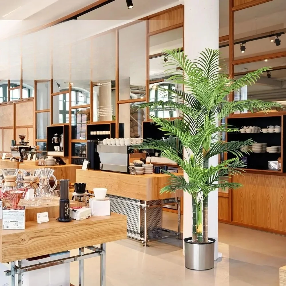 Для 6 футов высотой тройной золотой тростиной, искусственное пальма, большое тропическое пальмовое дерево, устойчивое к ультрафиолетовому излучению искусственное растение в горшке для использования в помещении и на открытом воздухе
Для 6 футов высотой тройной золотой тростиной, искусственное пальма, большое тропическое пальмовое дерево, устойчивое к ультрафиолетовому излучению искусственное растение в горшке для использования в помещении и на открытом воздухе