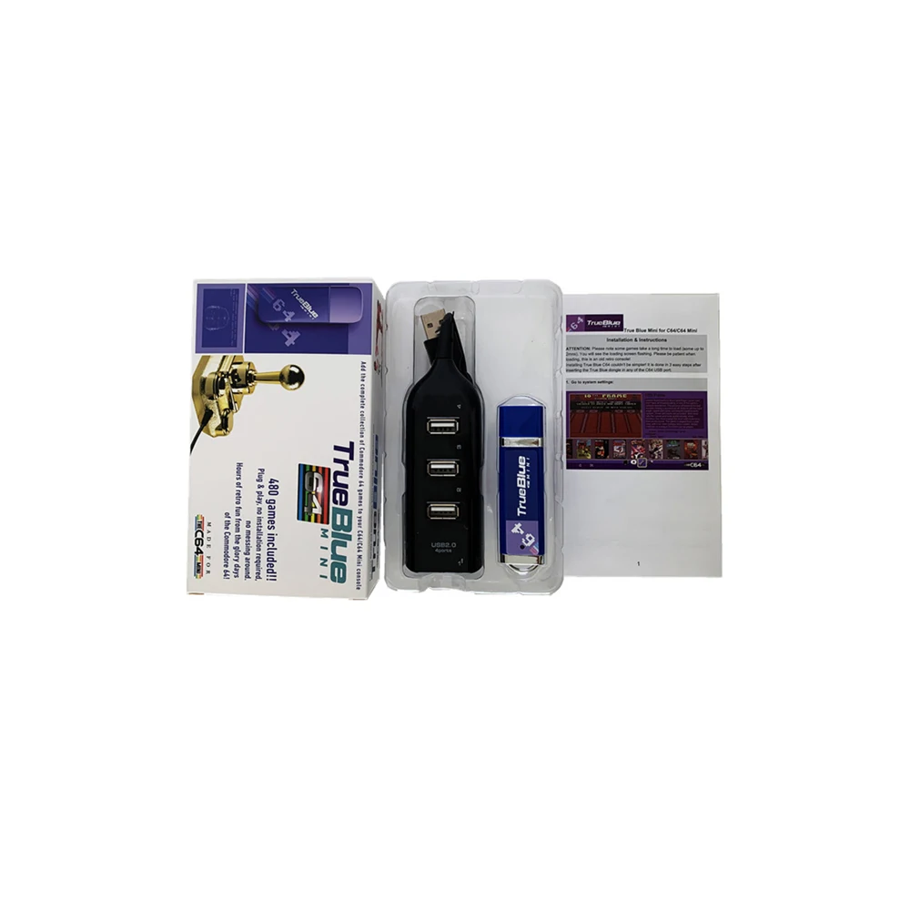 True Classic для синих игр C64 игроков, 2 Plug 1 480 Мини адаптер, мини-флешка, игровые аксессуары и 480 дюйма
True Classic для синих игр C64 игроков, 2 Plug 1 480 Мини адаптер, мини-флешка, игровые аксессуары и 480 дюйма
