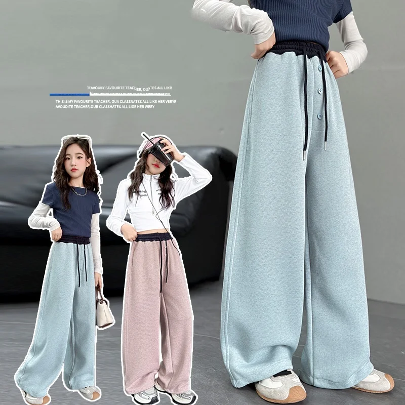 Girl Long Pants Tween Child Streetwear Trendy Korean Style Sweatpants Kid Spring Autumn Casual Fashion Loose Bottom Ages 4-14Y
Girl Long Pants Tween Child Streetwear Trendy Korean Style Sweatpants Kid Spring Autumn Casual Fashion Loose Bottom Ages 4-14Y