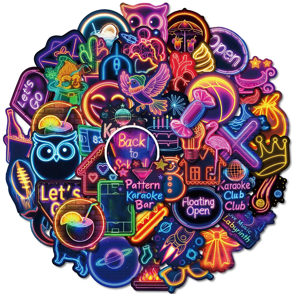 10/30/50pcs Cartoon Neon Light Funny Graffiti Stickers Decoration DIY Skateboard Phone Luggage Classic Cool Wateproof Decals Toy
10/30/50pcs Cartoon Neon Light Funny Graffiti Stickers Decoration DIY Skateboard Phone Luggage Classic Cool Wateproof Decals Toy