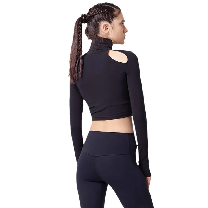 Women's Long Sleeved Sports Top, Small Hollow, Detachable Chest Cushion, Solid Color, Sexy, New
Women's Long Sleeved Sports Top, Small Hollow, Detachable Chest Cushion, Solid Color, Sexy, New