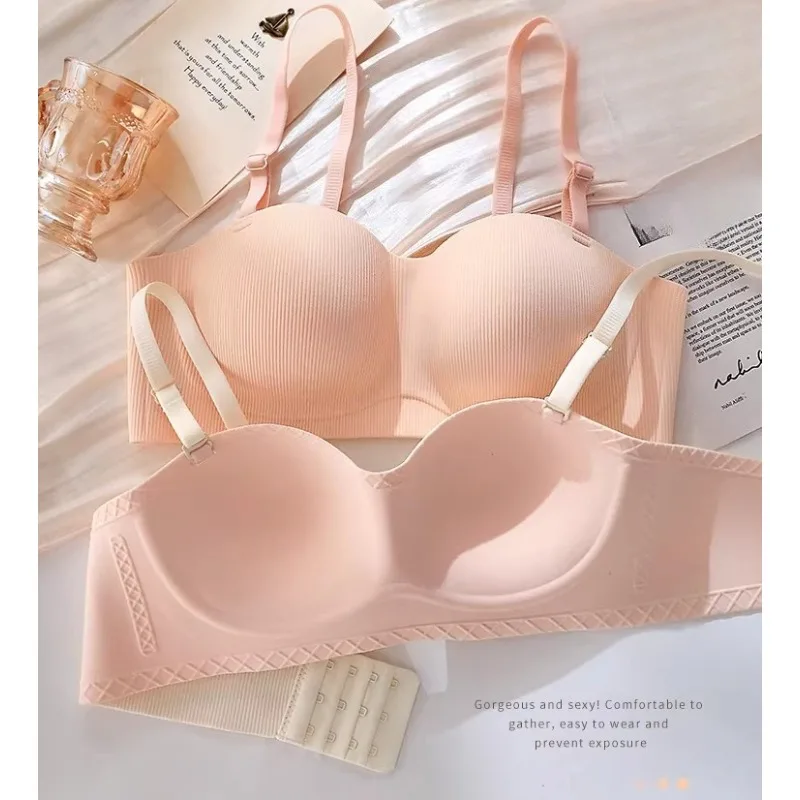 Strapless Half-Cup Bra Silent Anti-Sagging Upper Support Invisible Chest Wrap Small Breast Shapely Lifting Comfort Underwear Bra
Strapless Half-Cup Bra Silent Anti-Sagging Upper Support Invisible Chest Wrap Small Breast Shapely Lifting Comfort Underwear Bra