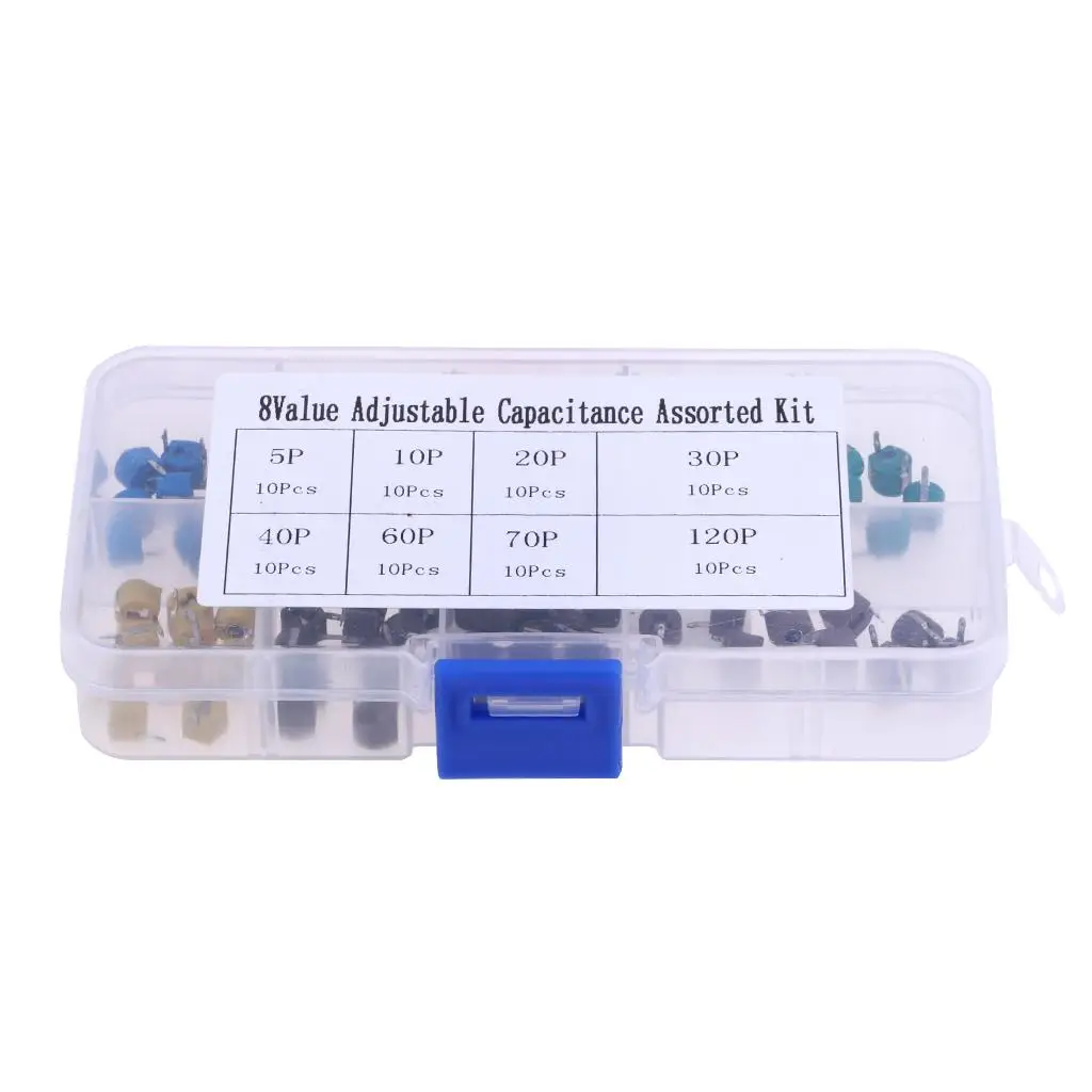 6mm Trimmer Capacitors Kit 8 Values Assorted Variable Capacitance for Smart Home Electronics
6mm Trimmer Capacitors Kit 8 Values Assorted Variable Capacitance for Smart Home Electronics