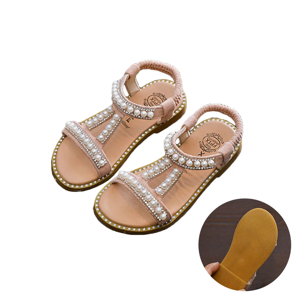 Girls Summer Shoes Style PU Sandal Pearl Baby Shoes Breathable Flat Sandals Shoes for Kids Children - Size 1 (Pink)
Girls Summer Shoes Style PU Sandal Pearl Baby Shoes Breathable Flat Sandals Shoes for Kids Children - Size 1 (Pink)