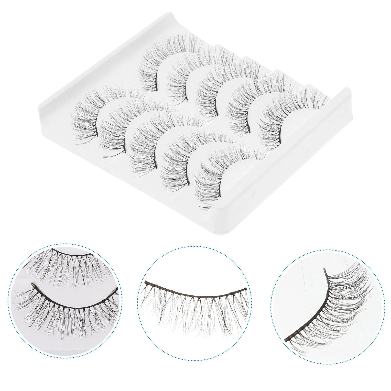 5Pairs 3D Synthetic Fake Eyelashes for Fuller More Charming Eyes Natural Look Perfect for Wedding Cosplay Photography Party
5Pairs 3D Synthetic Fake Eyelashes for Fuller More Charming Eyes Natural Look Perfect for Wedding Cosplay Photography Party