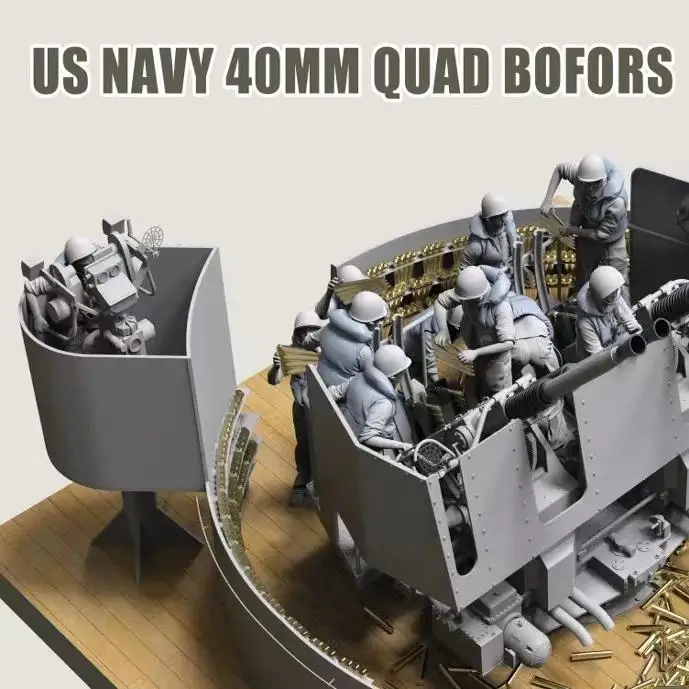 TOUCAN TC3D003 1/35 US Navy 40mm Quad Bofors Soldier (Wear Life Vest Version) Model Accessories DIY
TOUCAN TC3D003 1/35 US Navy 40mm Quad Bofors Soldier (Wear Life Vest Version) Model Accessories DIY