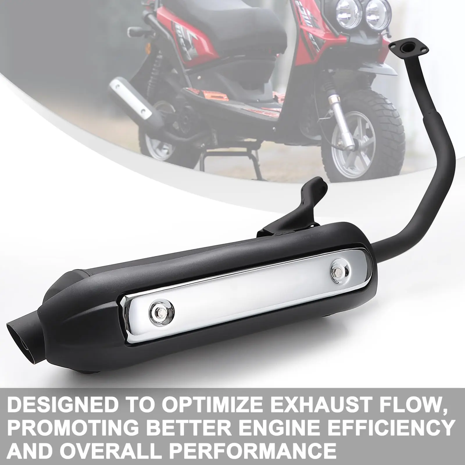 Muffler Exhaust Header Tail Pipe for Gy6 125cc 150cc TaoTao Vitacci Spark Zoom 150 Gas Engine Scooters Ideal for Moped Gator
Muffler Exhaust Header Tail Pipe for Gy6 125cc 150cc TaoTao Vitacci Spark Zoom 150 Gas Engine Scooters Ideal for Moped Gator
