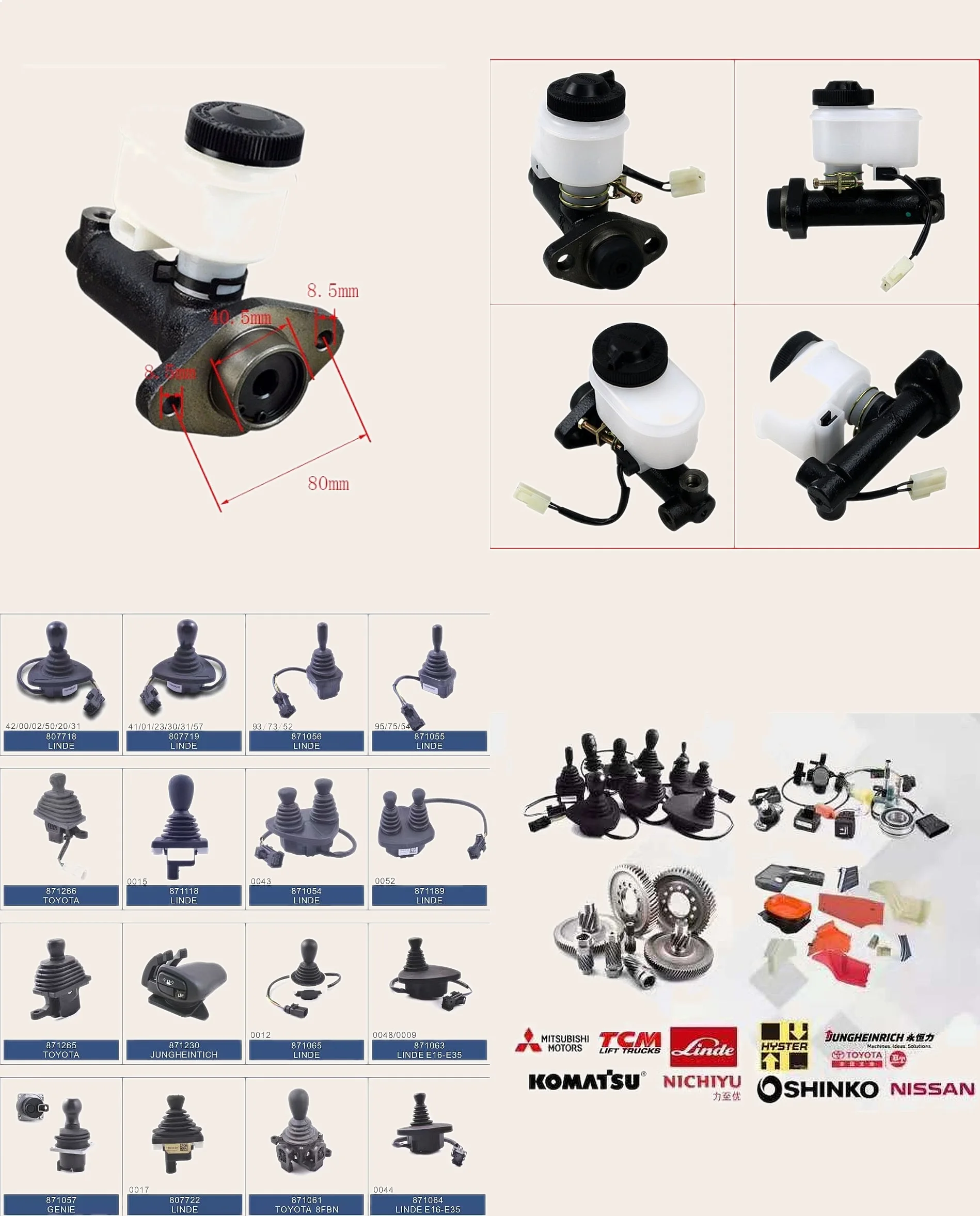 Forklift Brake Master Cylinder for Mitsubishi FD10-35 F16C F18B FB10-20
Forklift Brake Master Cylinder for Mitsubishi FD10-35 F16C F18B FB10-20