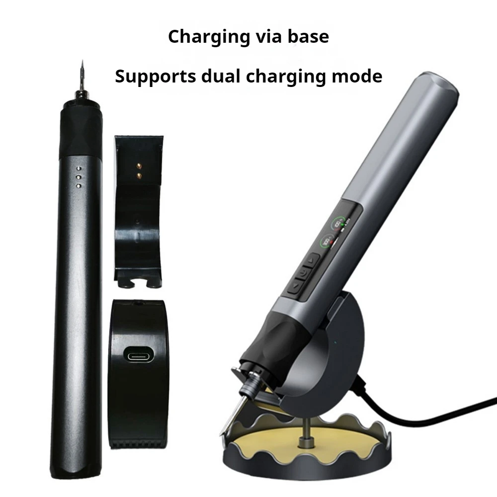 Wireless Soldering Iron with Dual Charging Base & Type-C 1900mAh 180-480 Celsius Temperature Control LED Display Soldering Iron
Wireless Soldering Iron with Dual Charging Base & Type-C 1900mAh 180-480 Celsius Temperature Control LED Display Soldering Iron