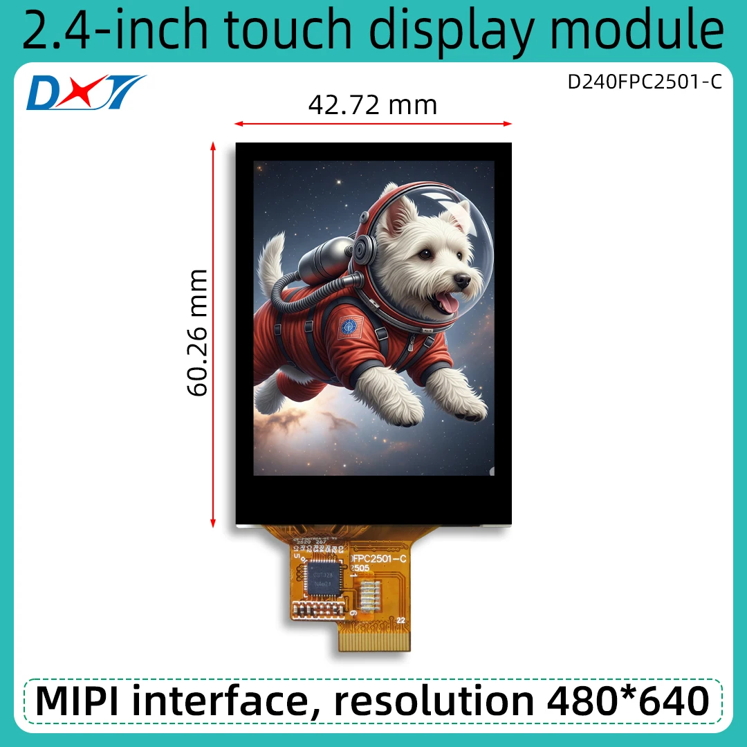 2.4 inch touch display module MIPI interface TFT HD 480*640LCD screen ST7701S touch screen K320
2.4 inch touch display module MIPI interface TFT HD 480*640LCD screen ST7701S touch screen K320