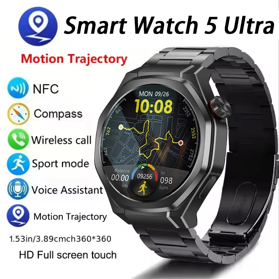 ЧАСЫ 5 Ultra Смарт-часы Мужчины GT5 Pro AMOLED HD Экран Bluetooth Вызов GPS Траектория NFC Сердечный ритм Компас Смарт-часы 2025 Ne
ЧАСЫ 5 Ultra Смарт-часы Мужчины GT5 Pro AMOLED HD Экран Bluetooth Вызов GPS Траектория NFC Сердечный ритм Компас Смарт-часы 2025 Ne