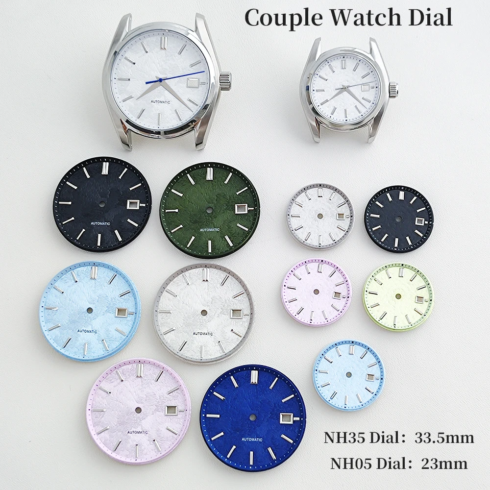 NH05/NH35 dial case cherry blossom pattern custom logo dial for GS couple watch modified mechanical watch size 23mm/33.5mm dial
NH05/NH35 dial case cherry blossom pattern custom logo dial for GS couple watch modified mechanical watch size 23mm/33.5mm dial