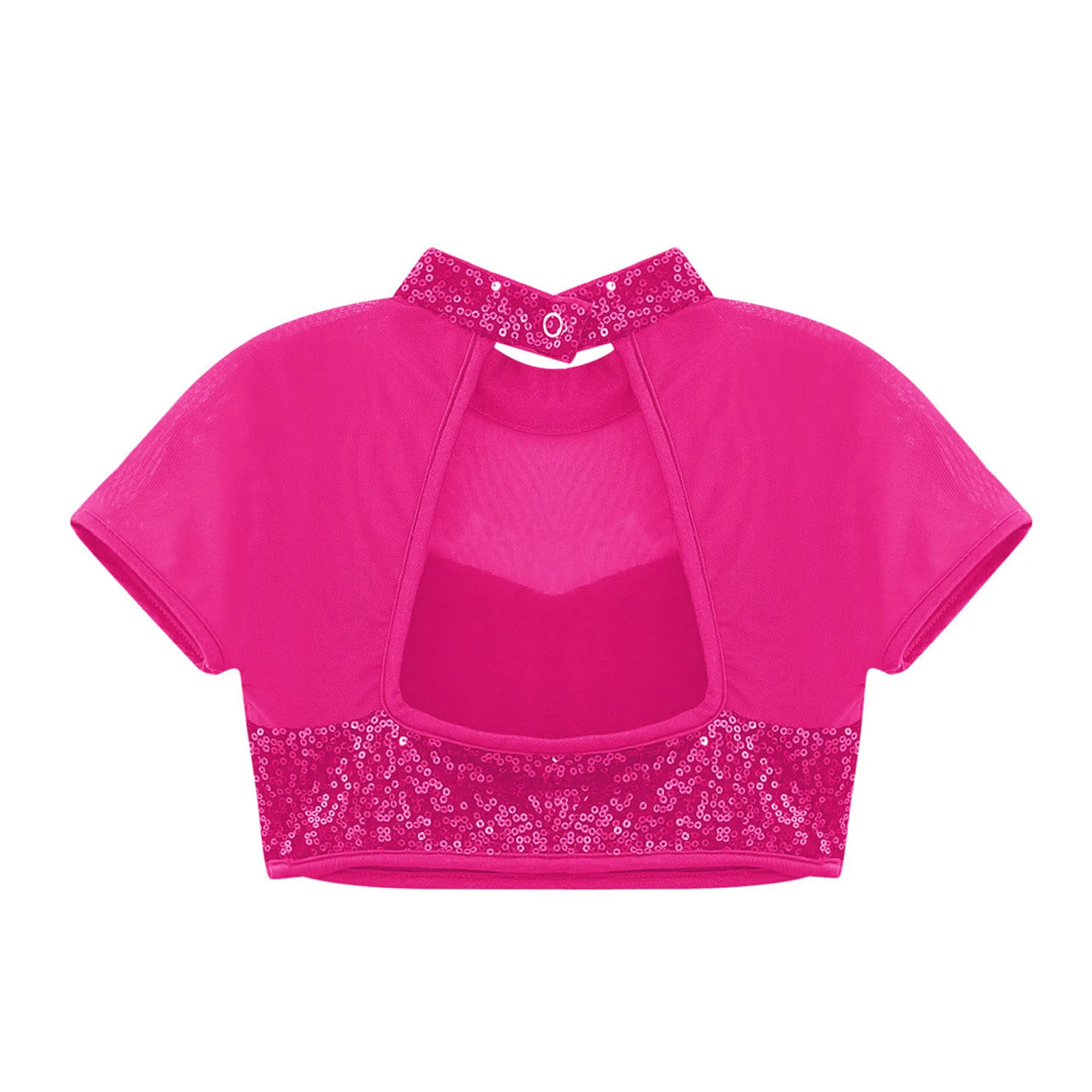 Kids Girls Shiny Sequins Dance Tops Short Sleeve Mock Neck Mesh Crop Top Shirts+Skirt Figure Skating Cheerleading Jazz Dancewear
Kids Girls Shiny Sequins Dance Tops Short Sleeve Mock Neck Mesh Crop Top Shirts+Skirt Figure Skating Cheerleading Jazz Dancewear