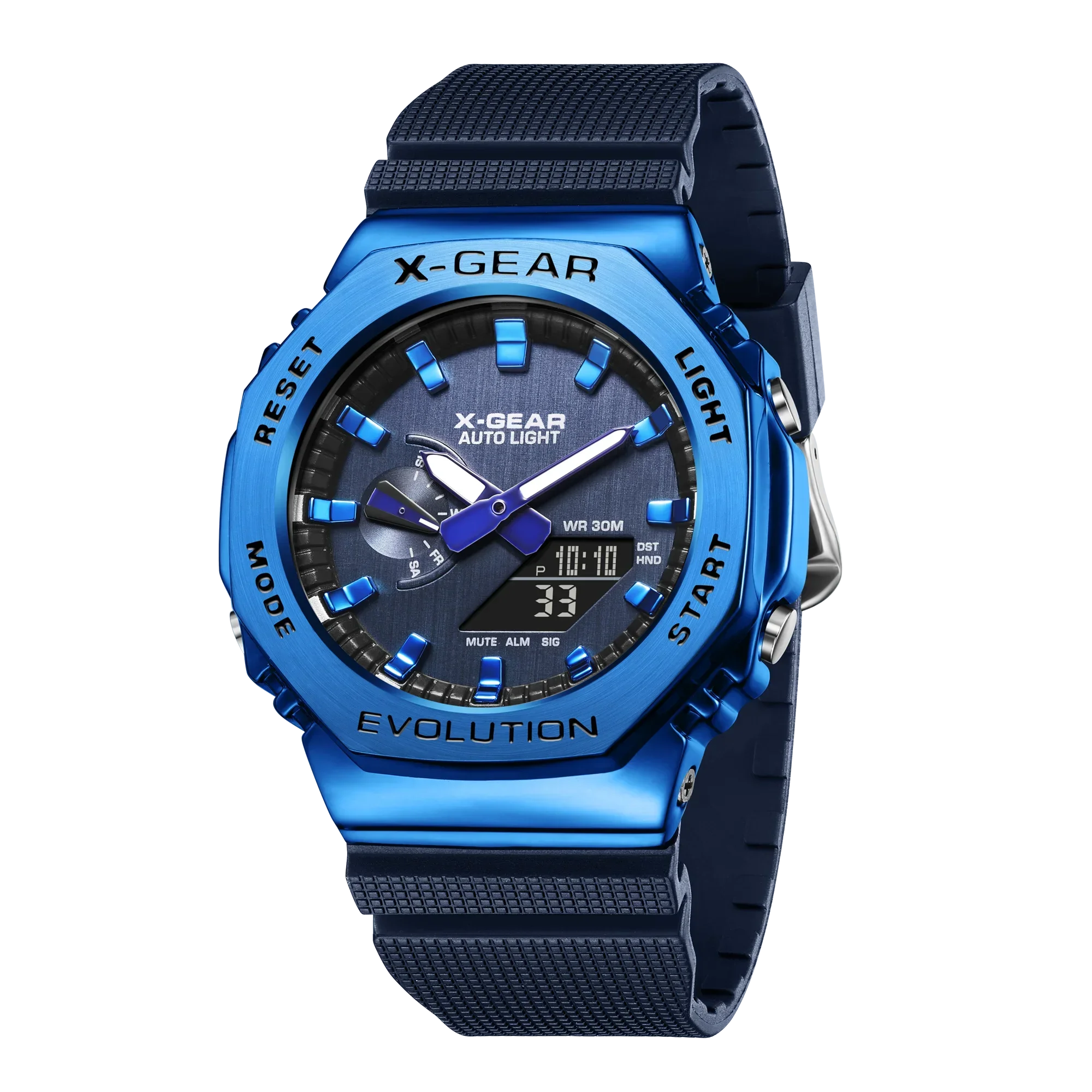 shock resistanc Digital Sports Men's and Women's Electronic Watch World Time Full Function LED Dual Display 2100 Oak Series
shock resistanc Digital Sports Men's and Women's Electronic Watch World Time Full Function LED Dual Display 2100 Oak Series