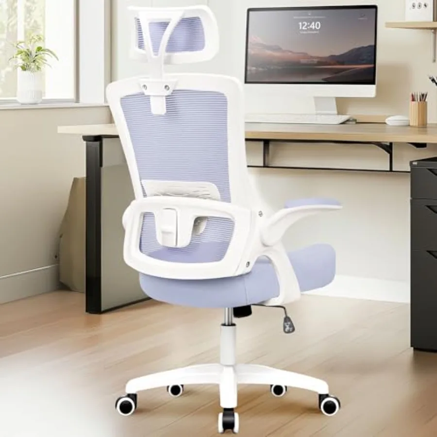 Office Desk Chair Gaming Computer High Back Support Mesh Comfy Seat with Adjustable Ergonomic Headrest Lumbar Rolling Flip-up A
Office Desk Chair Gaming Computer High Back Support Mesh Comfy Seat with Adjustable Ergonomic Headrest Lumbar Rolling Flip-up A