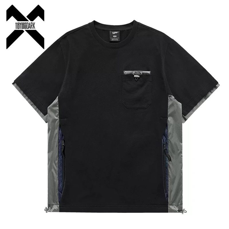 2023 Summer Tactical T-Shirt Mens Techwear Patchwork Design Functional T Shirt Streetwear Harajuku Tshirt Black Tees Tops
2023 Summer Tactical T-Shirt Mens Techwear Patchwork Design Functional T Shirt Streetwear Harajuku Tshirt Black Tees Tops