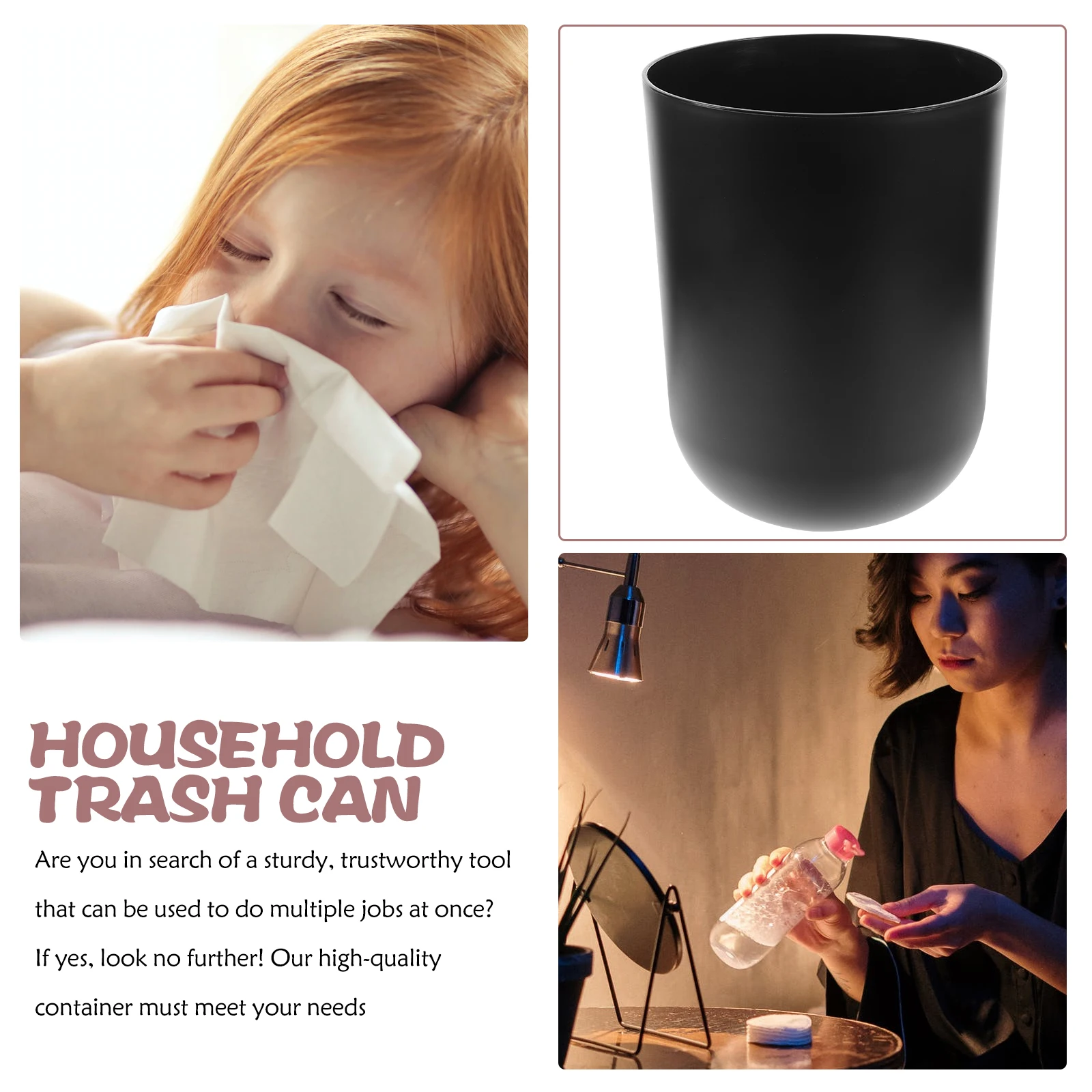Round PP Trash Can Household Waste Basket Kitchen Garbage Bucket Office Decor Storage Container Nordic Practical Long Serving
Round PP Trash Can Household Waste Basket Kitchen Garbage Bucket Office Decor Storage Container Nordic Practical Long Serving