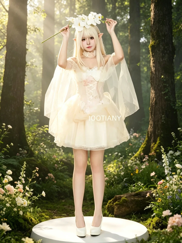AP Floral Fairy Cosplay Pink Short Tube Top Dress With Bow Goddess Angel Stage Performance Dance Mesh Strapless Costume
AP Floral Fairy Cosplay Pink Short Tube Top Dress With Bow Goddess Angel Stage Performance Dance Mesh Strapless Costume