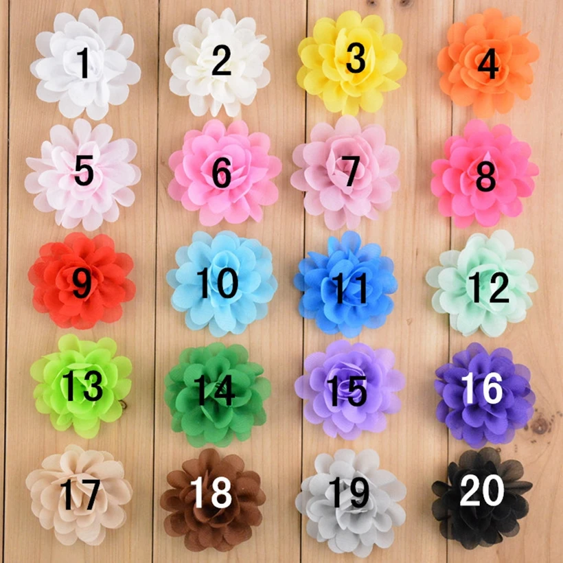 300pcs/lot 2" Wholesale Fashion Girls DIY Mini Chiffon Flowers Flat Back For Hair Headband Hair clips Craft Fake Flower Supplies
300pcs/lot 2" Wholesale Fashion Girls DIY Mini Chiffon Flowers Flat Back For Hair Headband Hair clips Craft Fake Flower Supplies