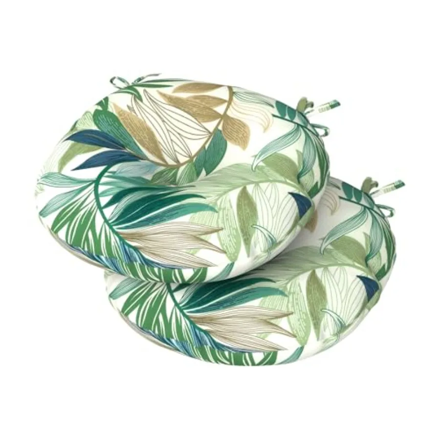 Set of 2 Outdoor Round Chair Cushions 15"x15"x4" with Ties, Water Repellent Tufted Bistro Seat Cushions, Thick Patio Chair Pads
Set of 2 Outdoor Round Chair Cushions 15"x15"x4" with Ties, Water Repellent Tufted Bistro Seat Cushions, Thick Patio Chair Pads