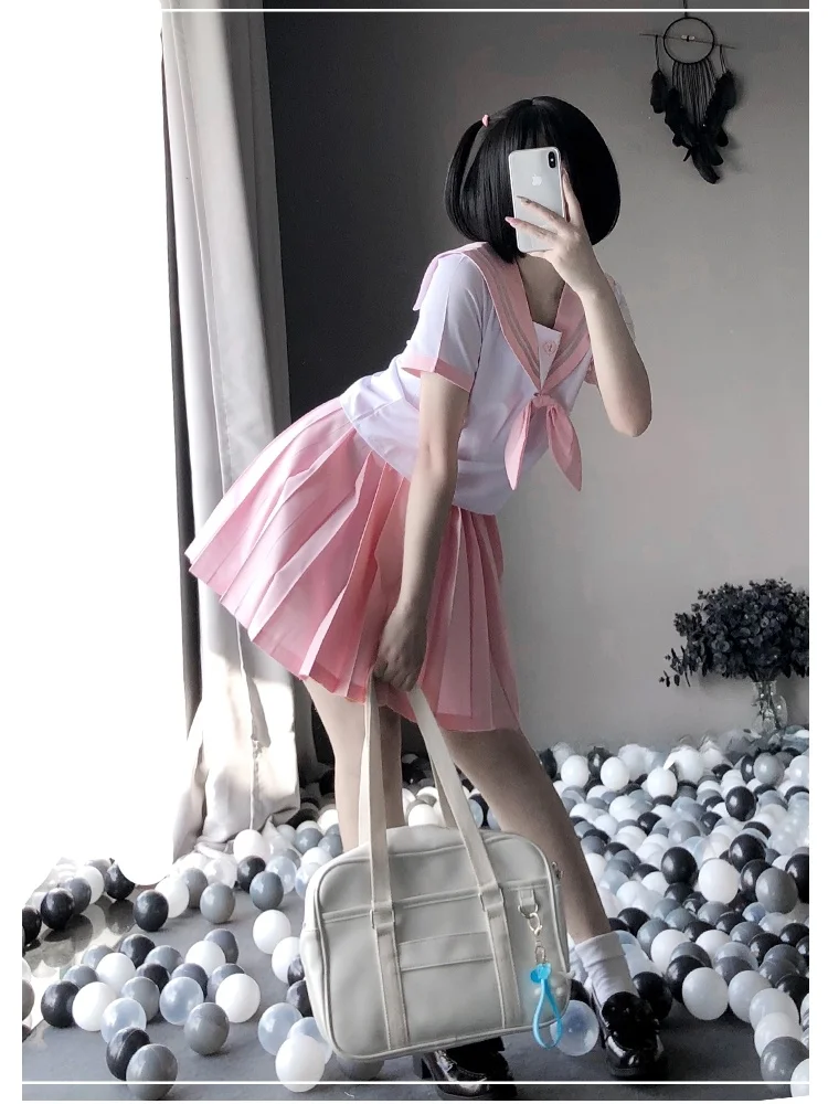 Weisgirl Pink Seductive Nightclub Temptation Student Uniform Set Sexy School Uniforms Polyester Material Spring Collection
Weisgirl Pink Seductive Nightclub Temptation Student Uniform Set Sexy School Uniforms Polyester Material Spring Collection