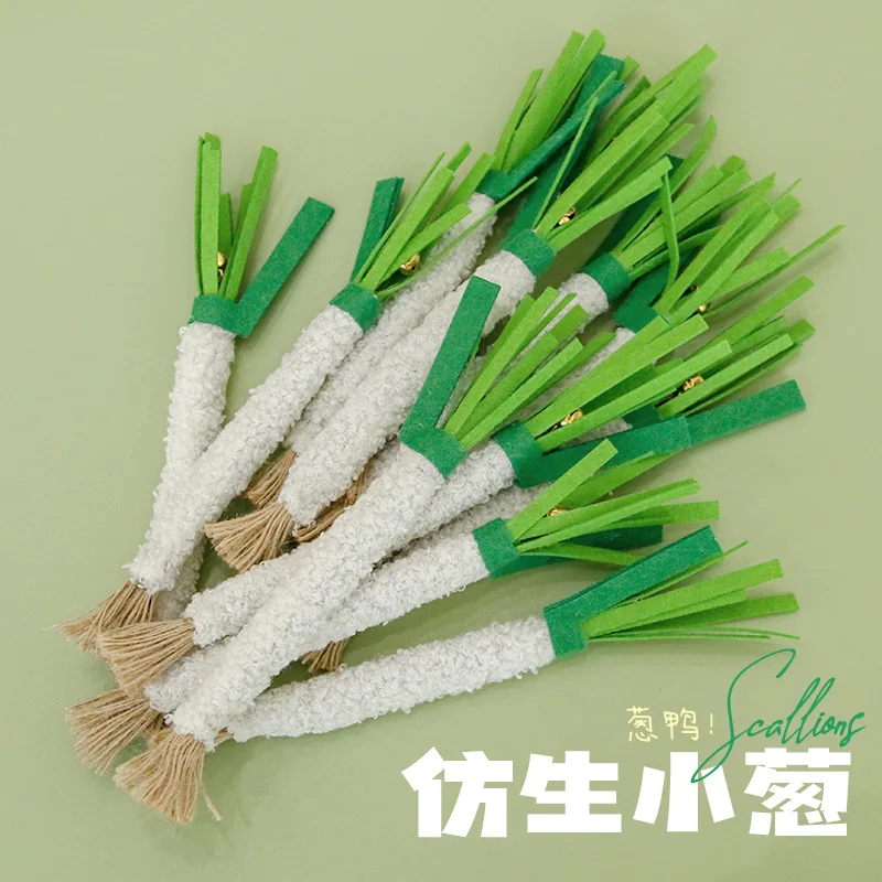 Pet Cat Toy Simulation Vegetable Scallion Shape Bite Resistant Self Stimulating Teeth Grinding Interactive Sound Teasing Cat Toy
Pet Cat Toy Simulation Vegetable Scallion Shape Bite Resistant Self Stimulating Teeth Grinding Interactive Sound Teasing Cat Toy