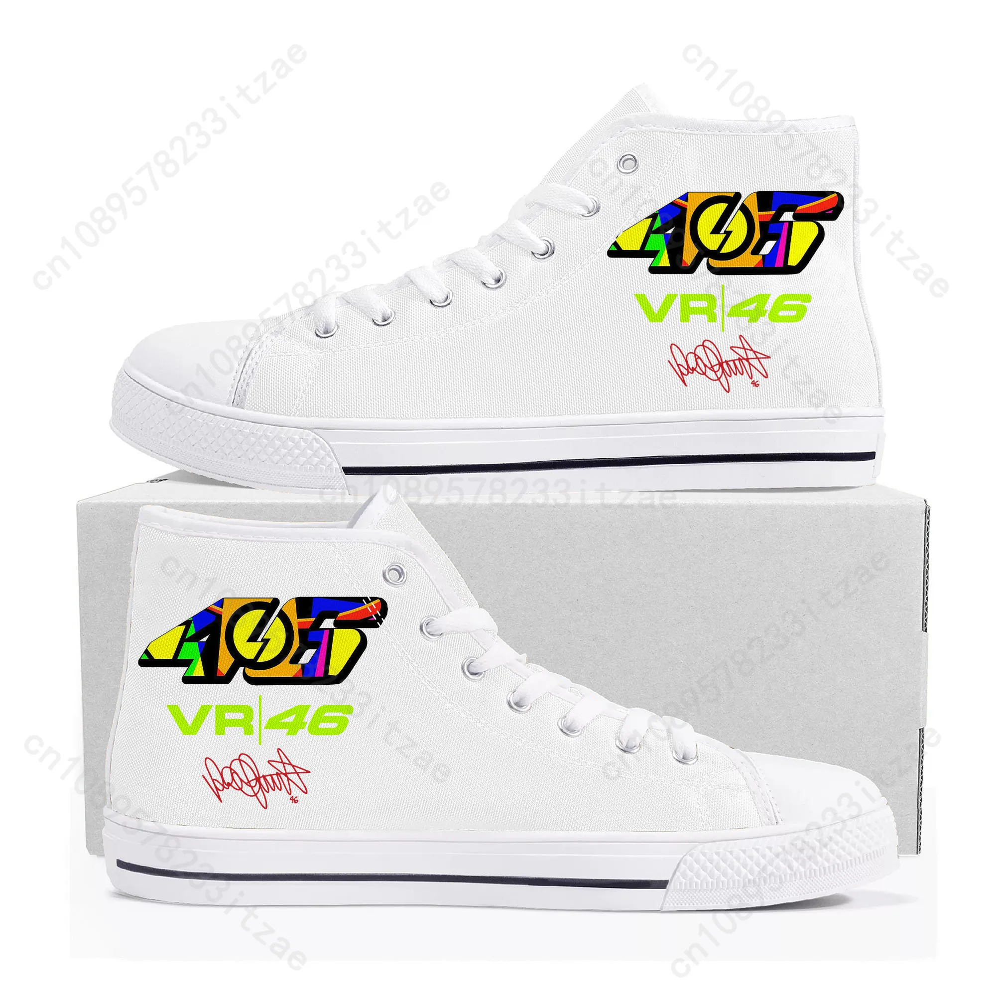Italian Motorcycle Racer Rossi High Top Sneakers Mens Womens Teenager High Quality Canvas Sneaker Casual Shoe Customize Shoes
Italian Motorcycle Racer Rossi High Top Sneakers Mens Womens Teenager High Quality Canvas Sneaker Casual Shoe Customize Shoes