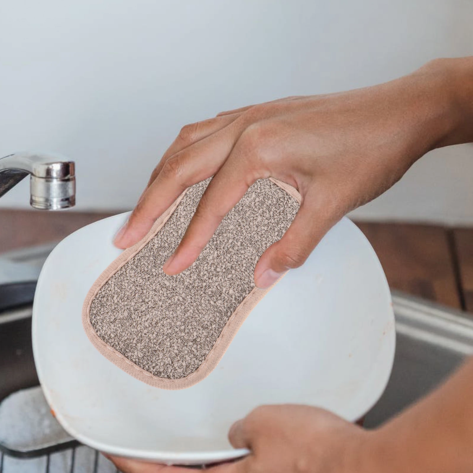 6pcs Reusable Cleaning Sponges Double Sided Grey Scrubbers Kitchen Bathroom Home Scouring Pads Dish Washable Portable
6pcs Reusable Cleaning Sponges Double Sided Grey Scrubbers Kitchen Bathroom Home Scouring Pads Dish Washable Portable