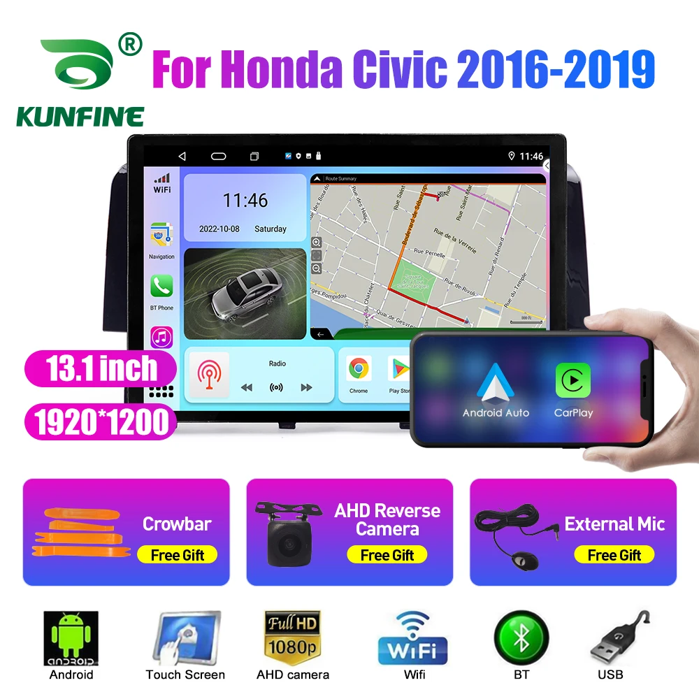 Автомобильный радиоприемник 13,1 дюйма для Honda Civic 2016-2019 автомобильный DVD GPS-навигатор стерео Carplay 2 Din Центральный Мультимедиа Android авто
Автомобильный радиоприемник 13,1 дюйма для Honda Civic 2016-2019 автомобильный DVD GPS-навигатор стерео Carplay 2 Din Центральный Мультимедиа Android авто
