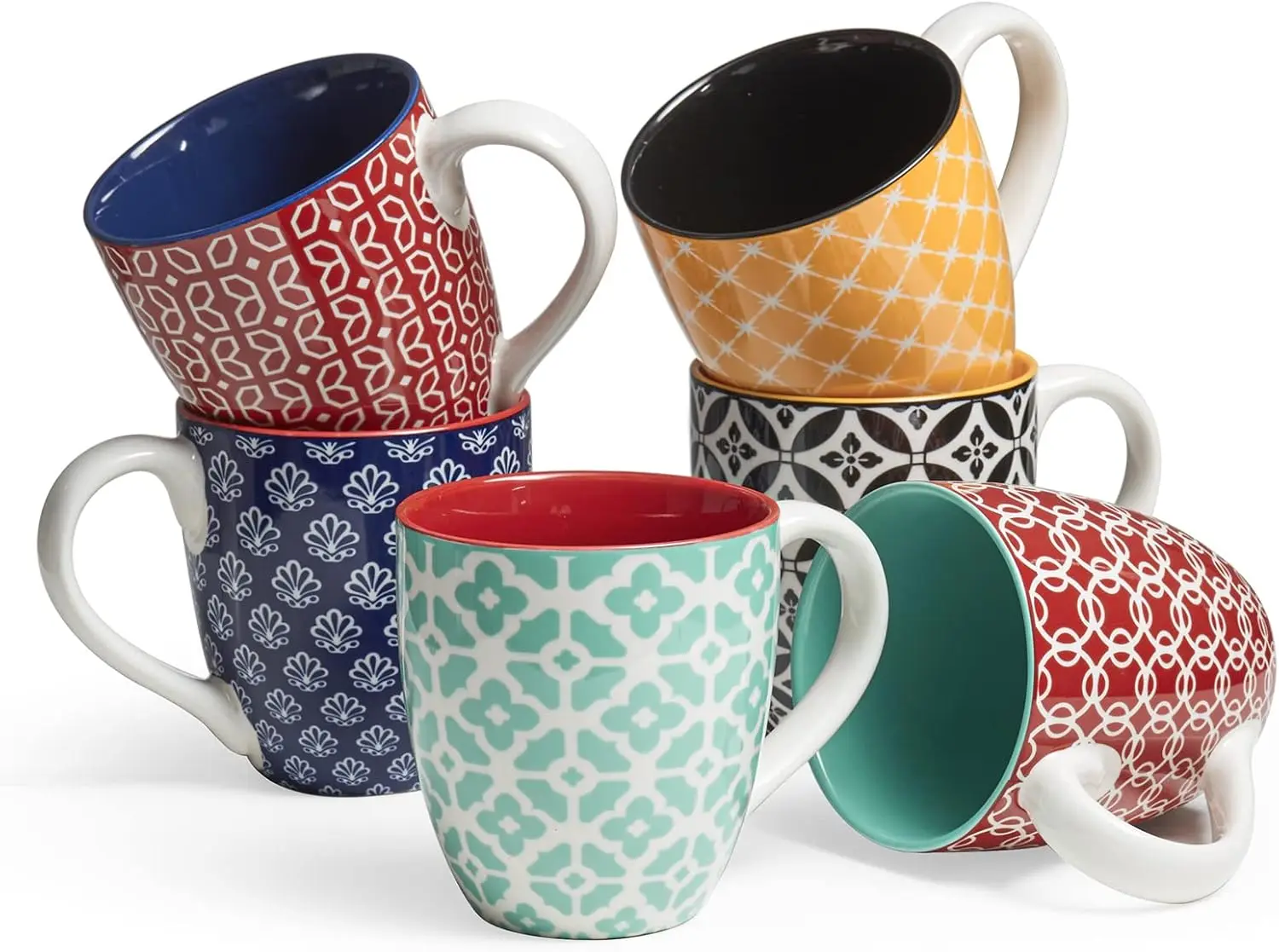 Coffee Mugs Set of 6, 16 oz Large Porcelain Mug, Ceramic Tea Cups with Handle for Men Women, Mug Gift Set, Housewarming We
Coffee Mugs Set of 6, 16 oz Large Porcelain Mug, Ceramic Tea Cups with Handle for Men Women, Mug Gift Set, Housewarming We