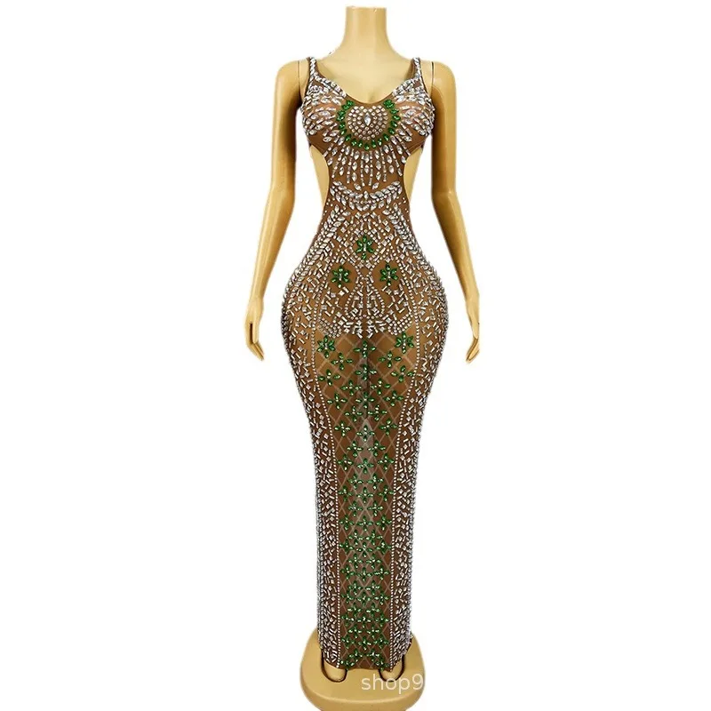 Sexy Suspender Rhinestone High-end Celebrity Birthday Party Light Luxury Evening Dress Studio Exhibition Hall Model Performance
Sexy Suspender Rhinestone High-end Celebrity Birthday Party Light Luxury Evening Dress Studio Exhibition Hall Model Performance