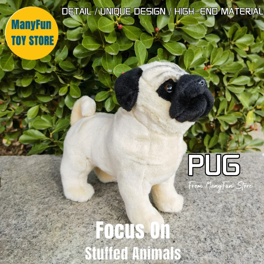 Puggle Pugs High Fidelity Pug Plushie Pekingese Dog Plush Toys Lifelike Animals Simulation Stuffed Doll Kawai Toy Gifts For Kids
Puggle Pugs High Fidelity Pug Plushie Pekingese Dog Plush Toys Lifelike Animals Simulation Stuffed Doll Kawai Toy Gifts For Kids